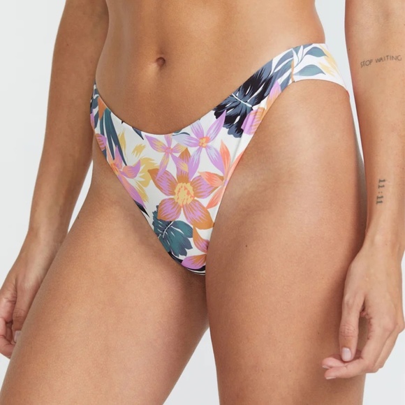 TROPICABANA V-WIRE CROP BIKINI SULTRY TROPICAL PATTERN REMOVEABLE CUPS NIBWT - Picture 4 of 6